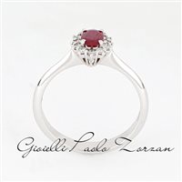 Anello Zorzan Gioielli Donna in Oro bianco Rubino 0.41 Ct ANPZ2508 - ANPZ2508